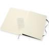 Блокнот MOLESKINE Classic Soft A4, клетка, чёрный QP642